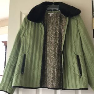 Cute green medium weight jacket - M
